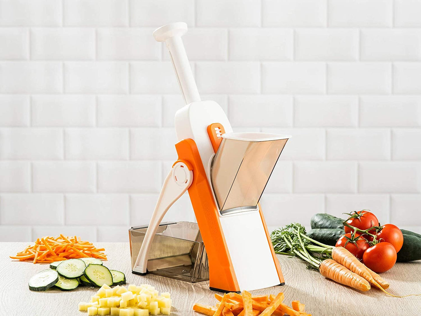 Spring Slicer Food Cutter New  5 IN 1 Mandolin Cutter & Slicer