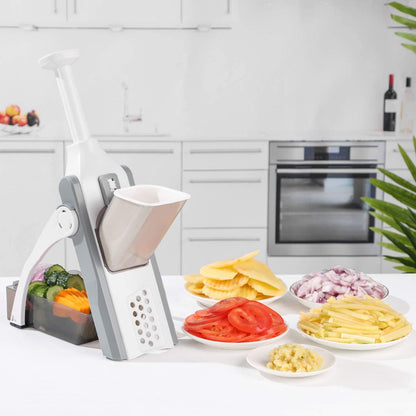 Spring Slicer Food Cutter New  5 IN 1 Mandolin Cutter & Slicer