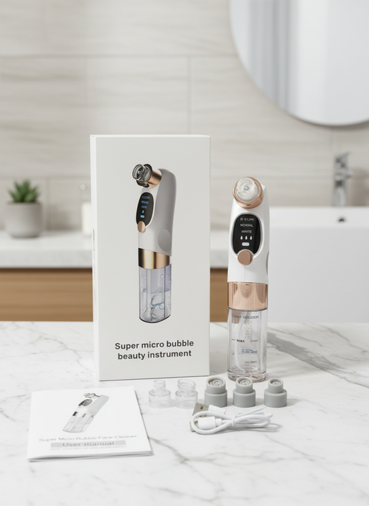 Super Micro Bubble Facial Cleansing Device & Blackhead Remover
