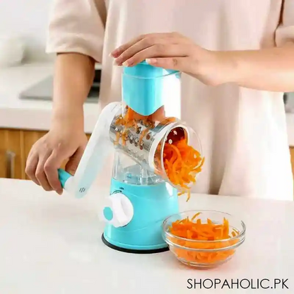 3-In-1 Manual Rotary Vegetable Cutter – Sabzi Slicer & Grater