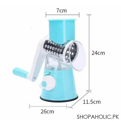 3-In-1 Manual Rotary Vegetable Cutter – Sabzi Slicer & Grater