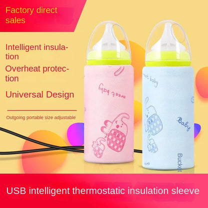 Temperature-Control USB Portable Baby Milk Warmer