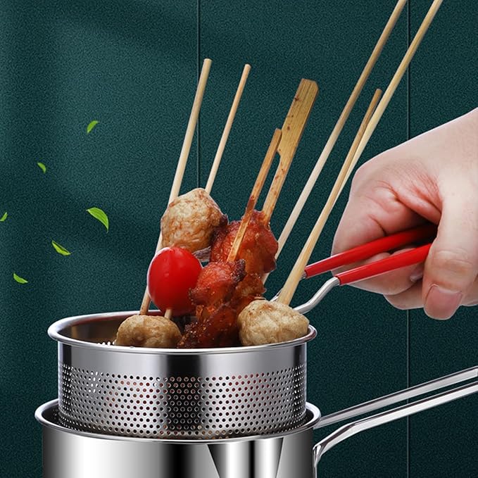Stainless Steel Deep Fryer Pot with Basket