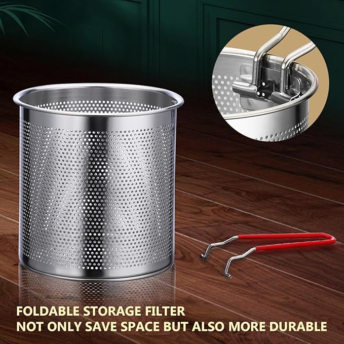 Stainless Steel Deep Fryer Pot with Basket