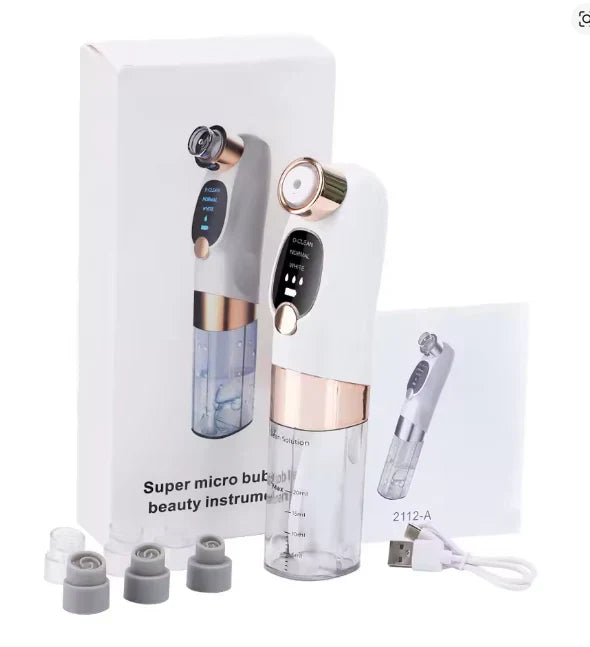 Super Micro Bubble Facial Cleansing Device & Blackhead Remover