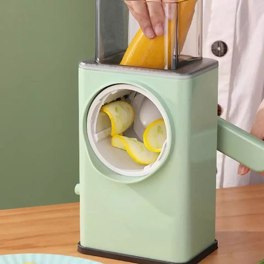 Amazing Multifunctional Vegetable Slicer Cutter Chopper, Veget Graters Shredders Fruit Kitchen Tool French Fry, Multifunction Manual Round Cutter Potato Spiralizer