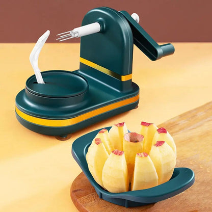 Manual Fruit Peeler, Hand Crank Fruit Peeler, Multifunction Suction Quick Peeler, Kitchen Pear Peeler Cutter Slicer, Fruit Vegetable Peeler, Apple Slicing Shaving Slicer, Multifunction Manual Rotary Slicer, Hand Cracked Peeler, Household Kitchen Gadget